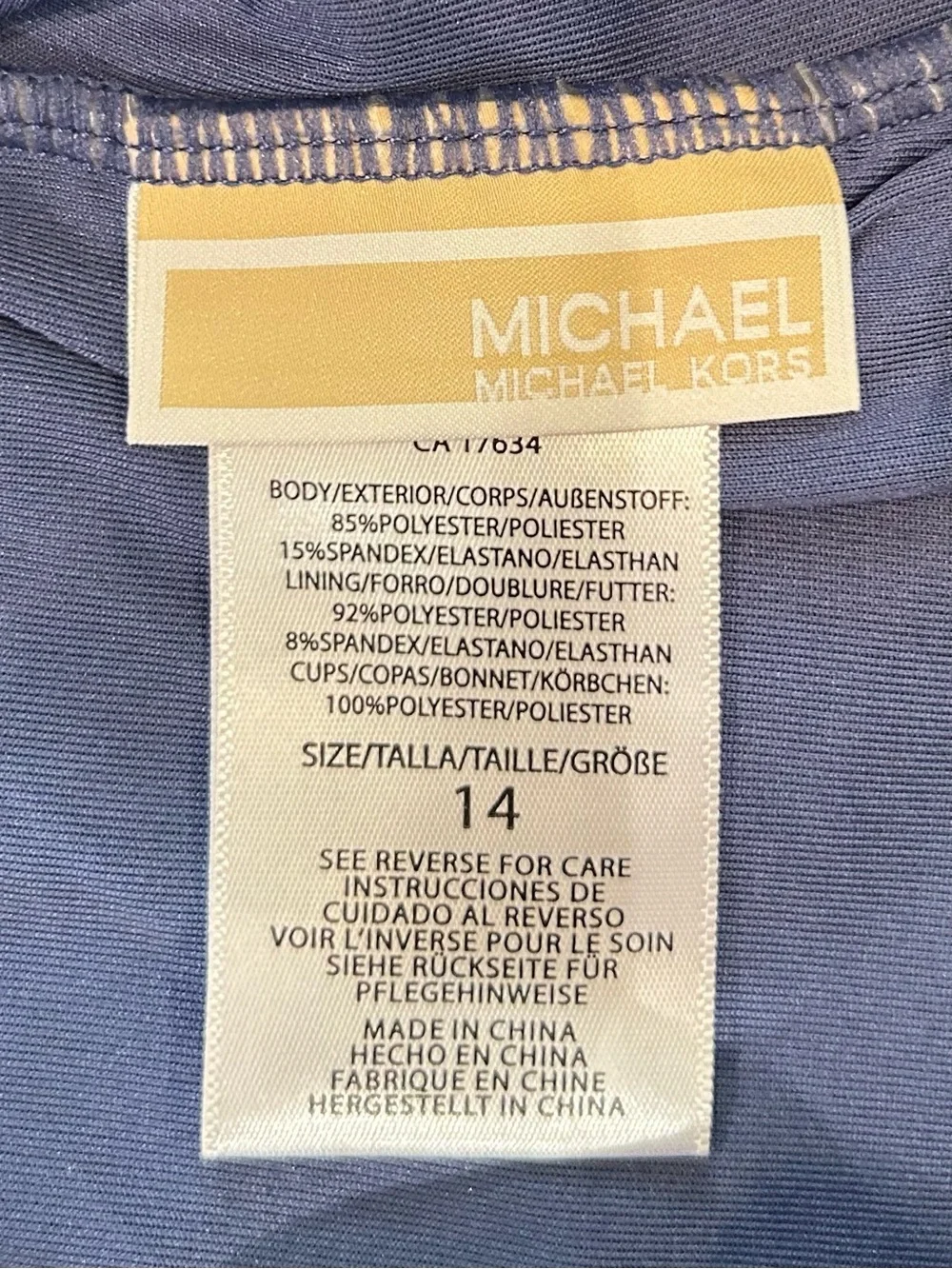 MICHAEL Michael Kors Blue One-Piece Swimsuit
